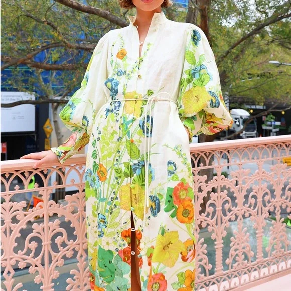 Euro Style Constance Shirtdress In Cream Dress - Picture 4 of 7